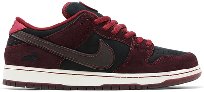 Nike Dunk Low Pro RIOT Skateshop x SB QS 'Mahogany Dark Beetroot'