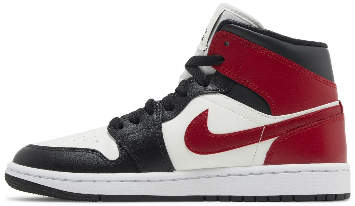 Air Jordan 1 Mid 'Black Toe' Womens