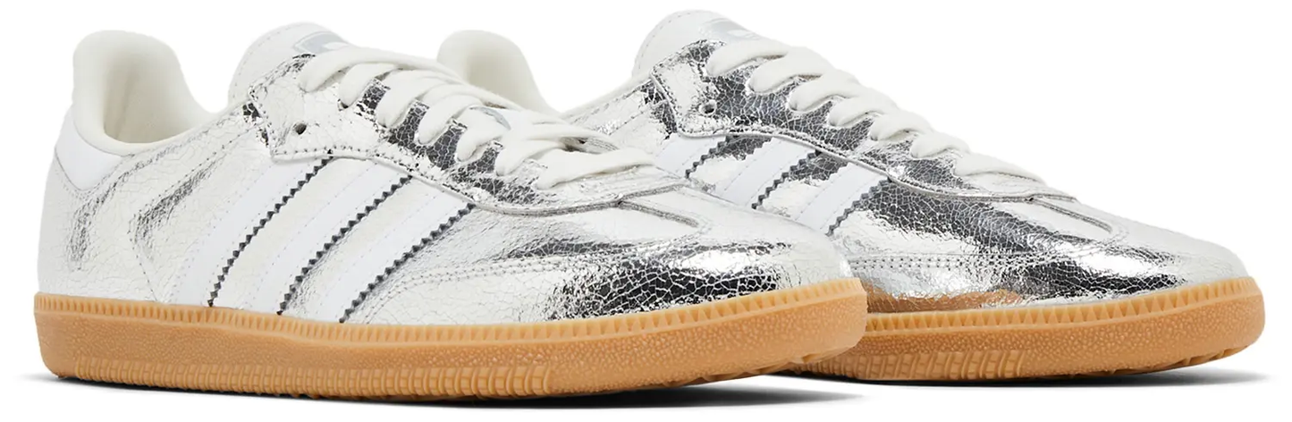 adidas Wmns Samba OG 'Cracked Metallic Pack - Silver'