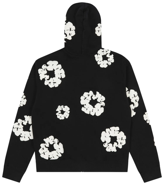 Denim Tears Cotton Wreath Zip Hoodie 'Black'