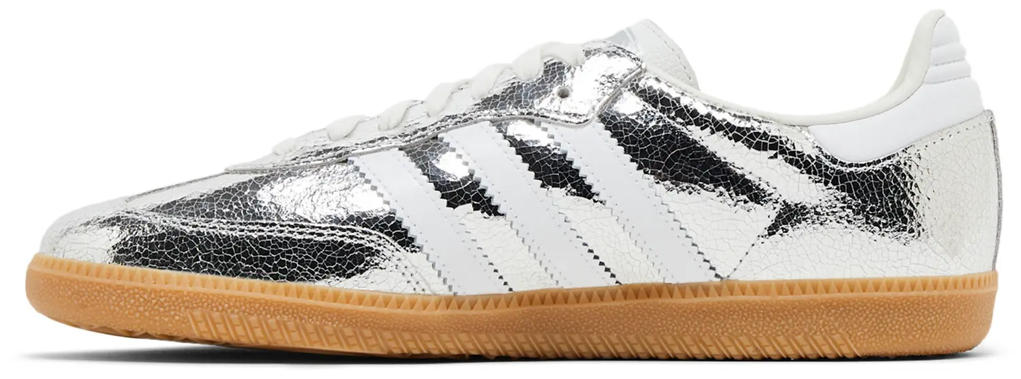 adidas Wmns Samba OG 'Cracked Metallic Pack - Silver'