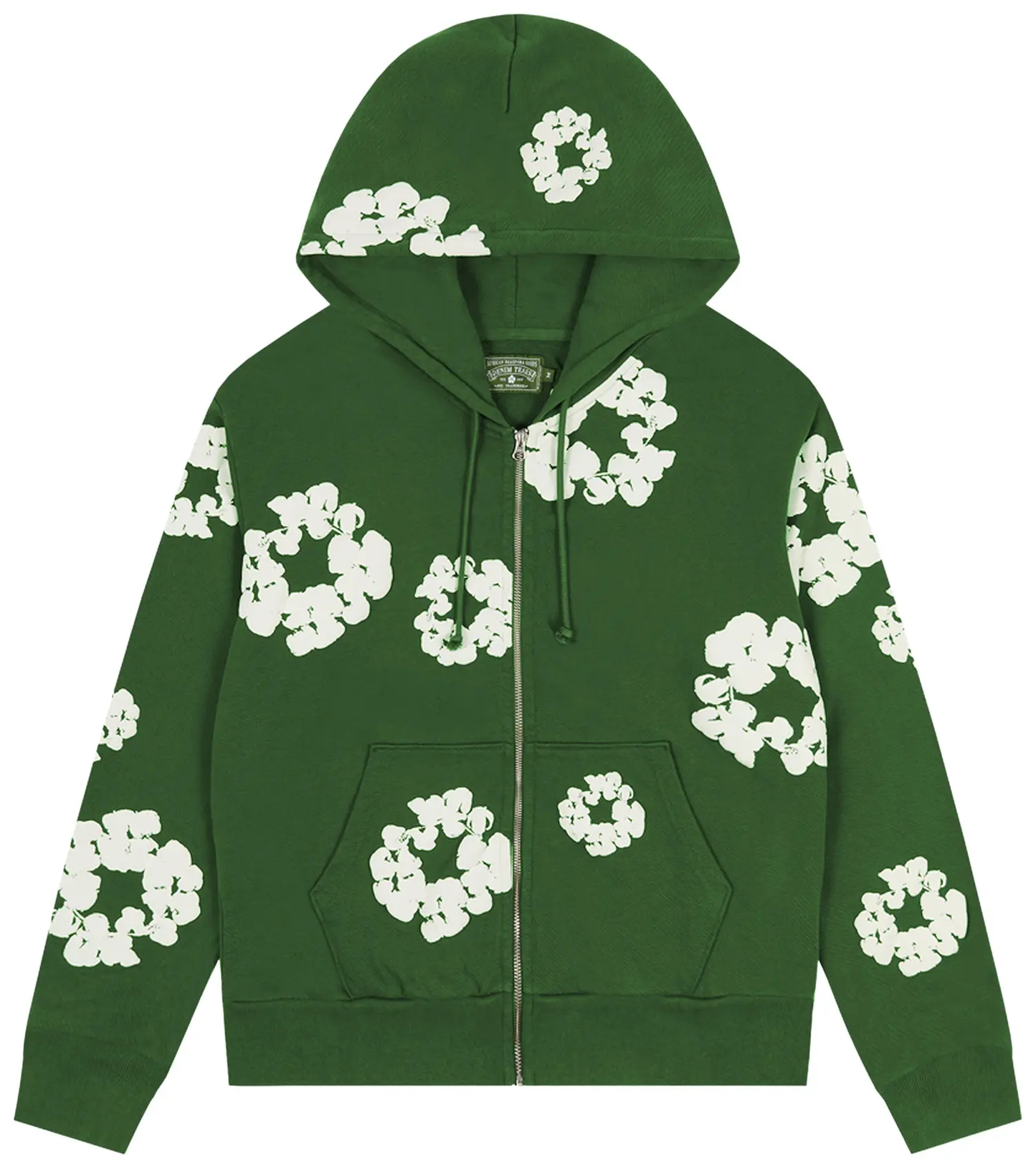Denim Tears Cotton Wreath Zip Hoodie 'Green'