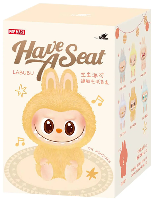 op Mart Labubu THE MONSTERS Have a Seat Vinyl Plush Sealed Single Blind Box 'Mystery'