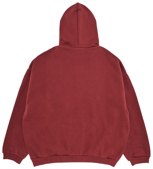 Fear of God Essentials Fleece Hoodie 'Crimson'