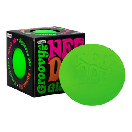 NeeDoh The Groovy Glob Pink Schylling Stress Ball Squishy Fidget Toy