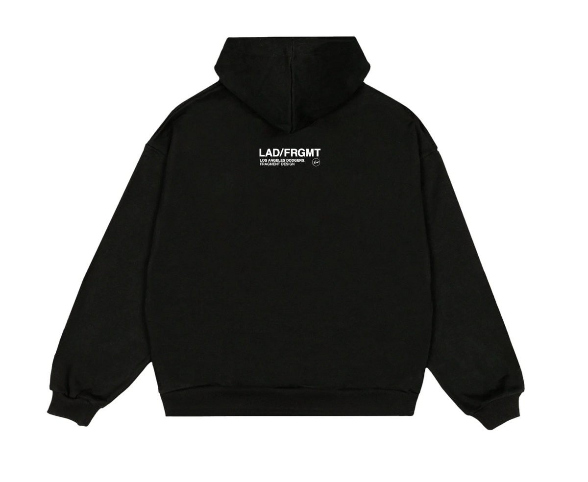 Fragment x Los Angeles Dodgers Big LA Fleece Hoodie BLACK