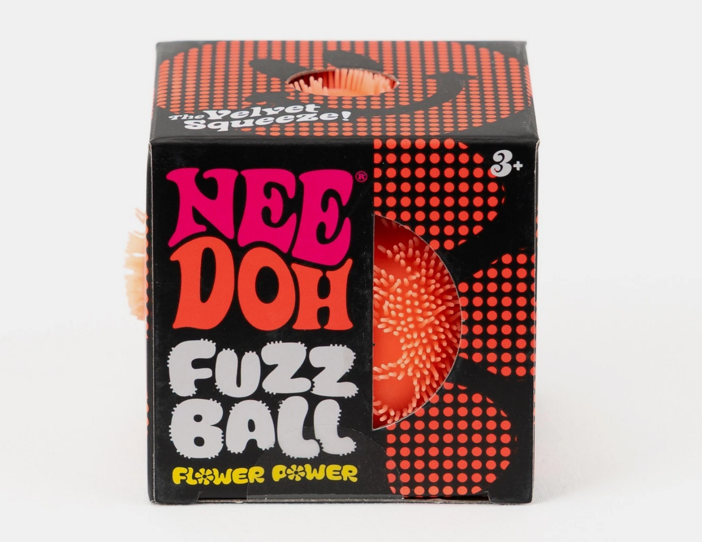 Viral Needoh Fuzz Ball Flower Power Non-Toxic Velvet Fuzzy Squishy, All 5 Colors