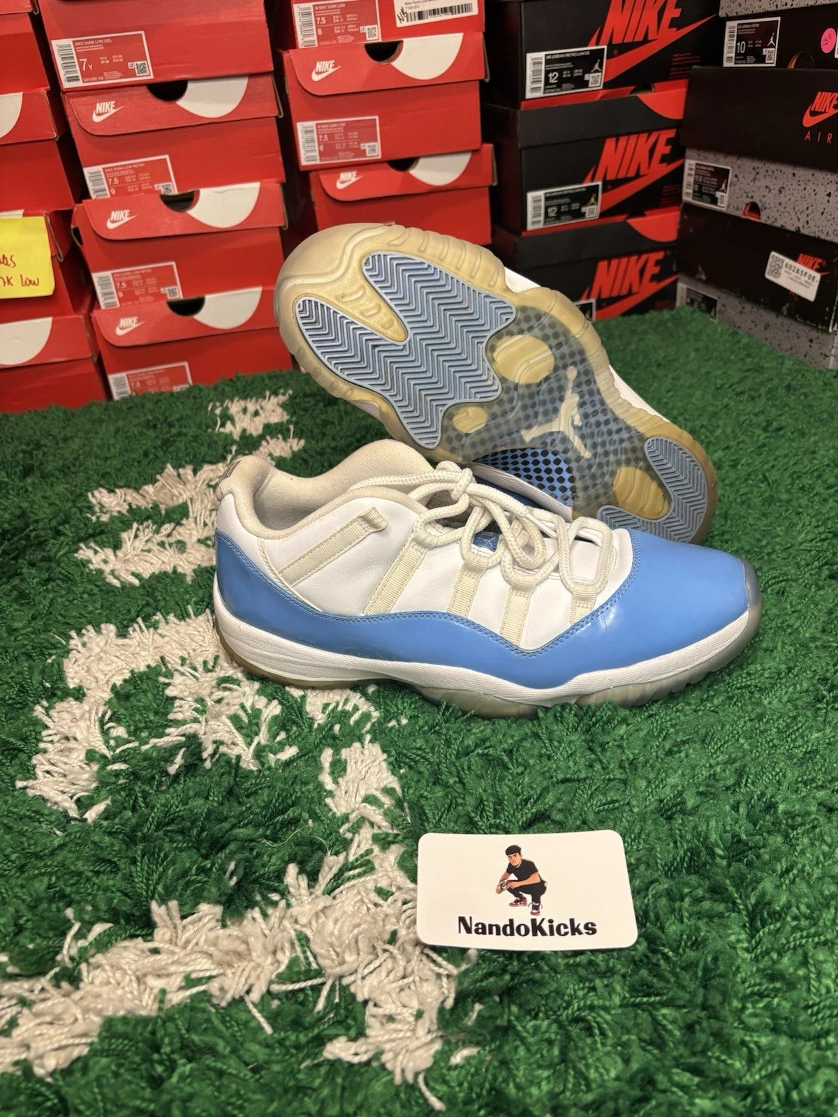 Air Jordan 11 Low Retro UNC ‘17 Size 12M USED