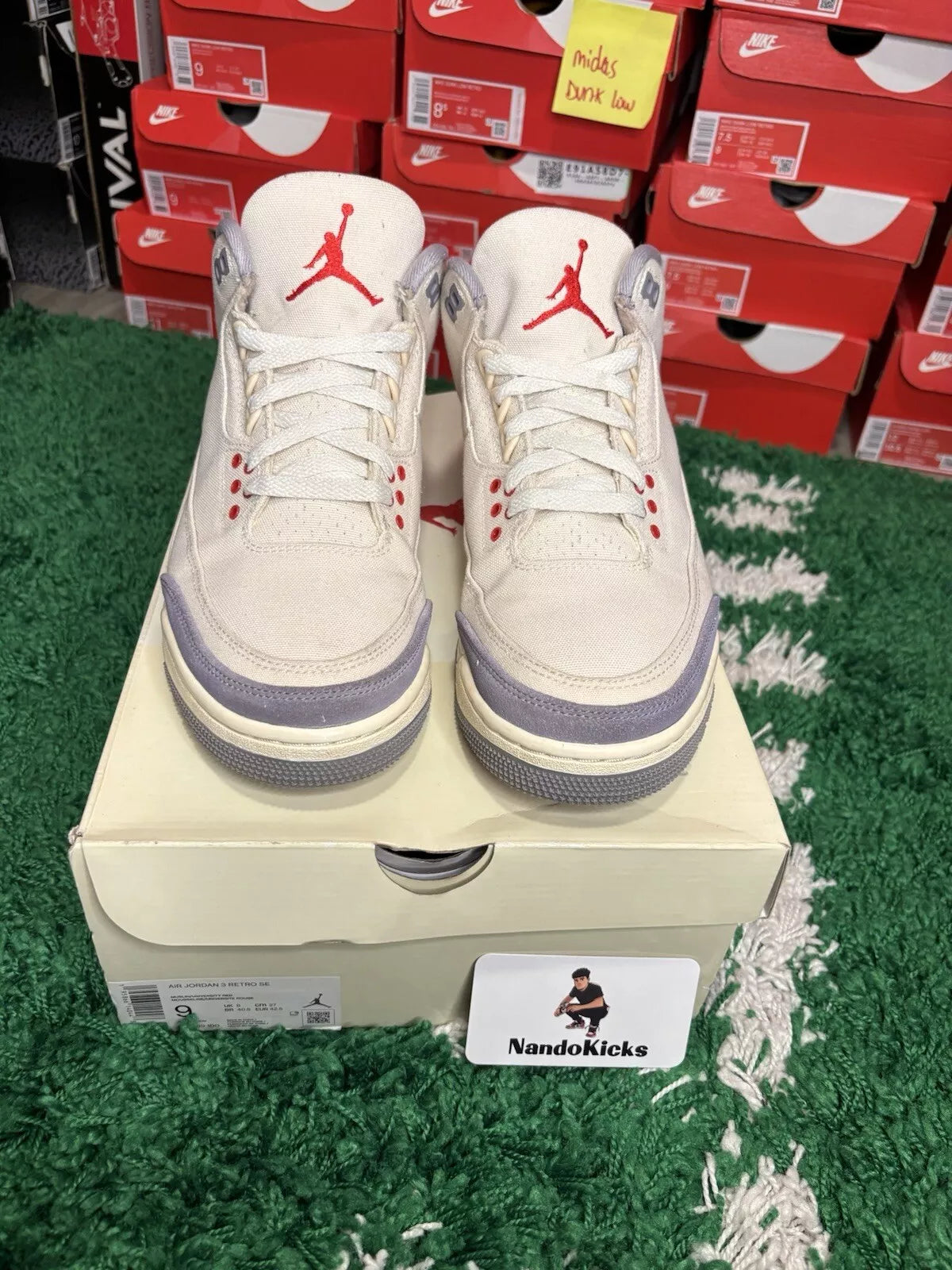 Nike Air Jordan 3 Retro "Muslin DH7139-100 USED"