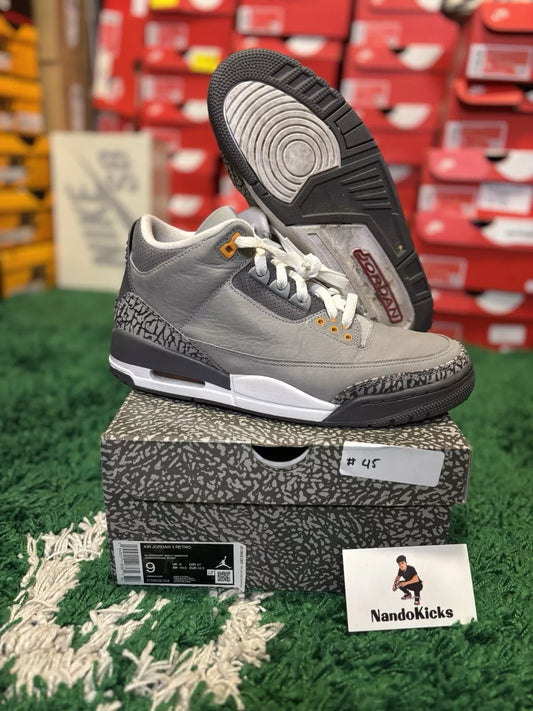 Jordan Retro 3 "Cool Grey" USED