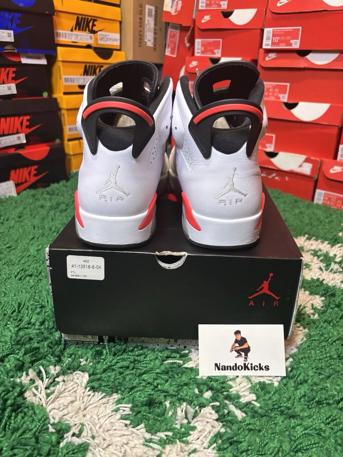 Jordan Retro 6 "White Infrared" USED