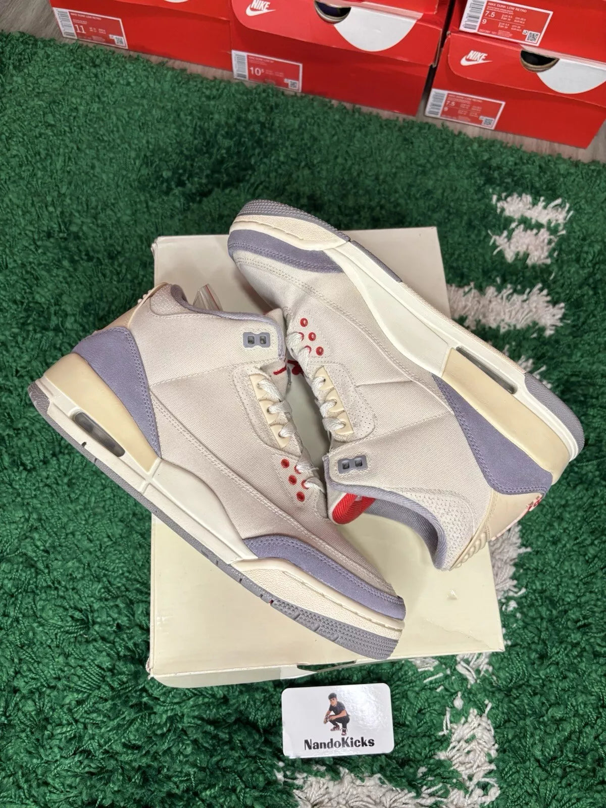 Nike Air Jordan 3 Retro "Muslin DH7139-100 USED"