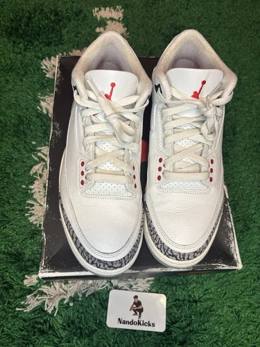Air Jordan 3 Retro White Cement Reimagined Men's Size 8 USED