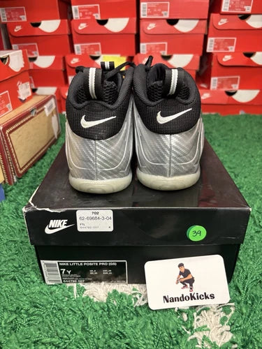 Nike Foamposite Pro "Silver Surfer" GS Size 7Y USED