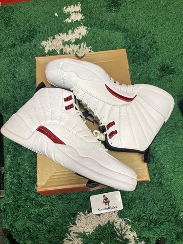 Air Jordan 12 XII Retro Twist White University Red Size 12 USED