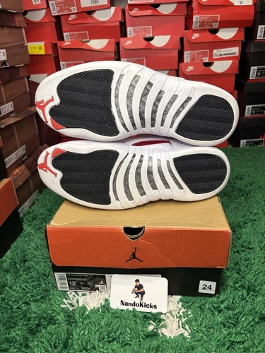 Air Jordan 12 XII Retro Twist White University Red Size 12 USED