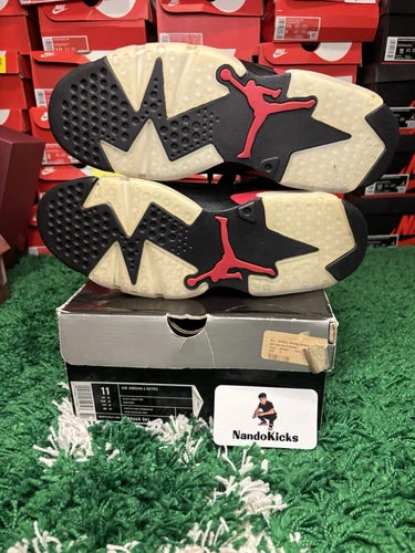 Air Jordan 6 Varsity Red Black 2010 Size 11M Used