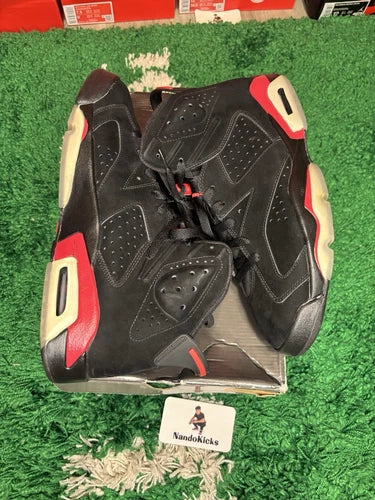 Air Jordan 6 Varsity Red Black 2010 Size 11M Used
