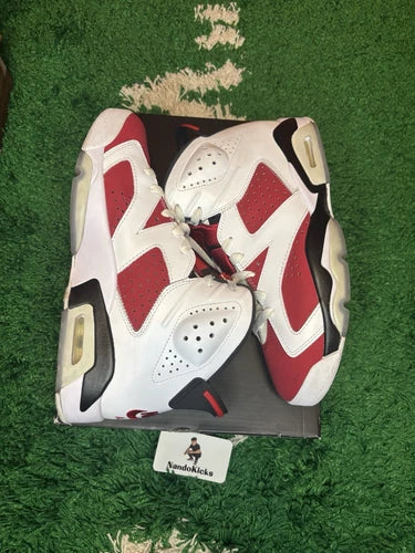 Air Jordan 6 Retro Carmine 2021 CT8529-106 Men's Size 9 Used