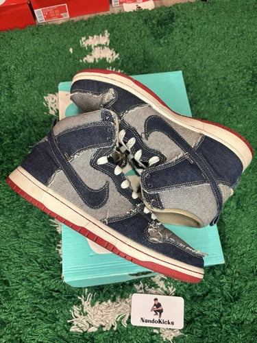 Nike SB Dunk High TRD QS "REESE FORBES DENIM" Size 9M USED