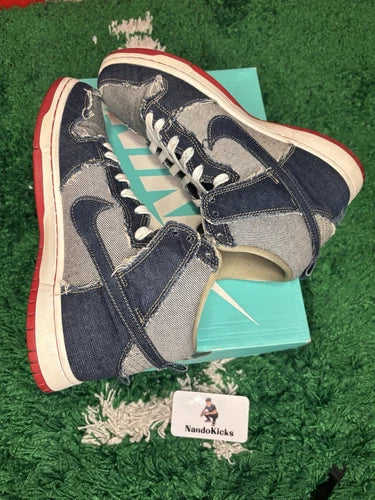 Nike SB Dunk High TRD QS "REESE FORBES DENIM" Size 9M USED