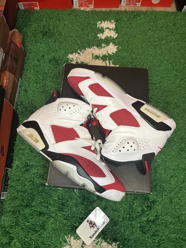Air Jordan 6 Retro Carmine 2021 CT8529-106 Men's Size 9 Used