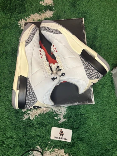 Air Jordan 3 Retro White Cement Reimagined Men's Size 8 USED