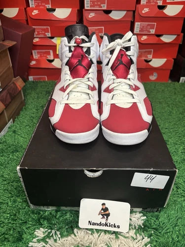 Air Jordan 6 Retro Carmine 2021 CT8529-106 Men's Size 9 Used