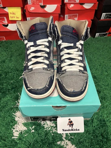 Nike SB Dunk High TRD QS "REESE FORBES DENIM" Size 9M USED